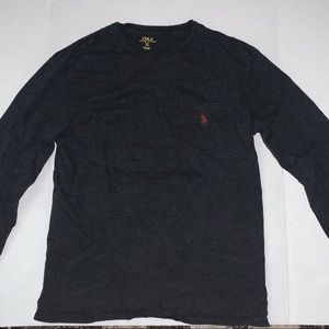 Dark Grey Polo Ralph Lauren Long Sleeve Tee